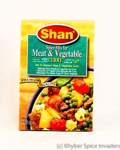 SHAN MEAT & VEGE CURRY MIX
